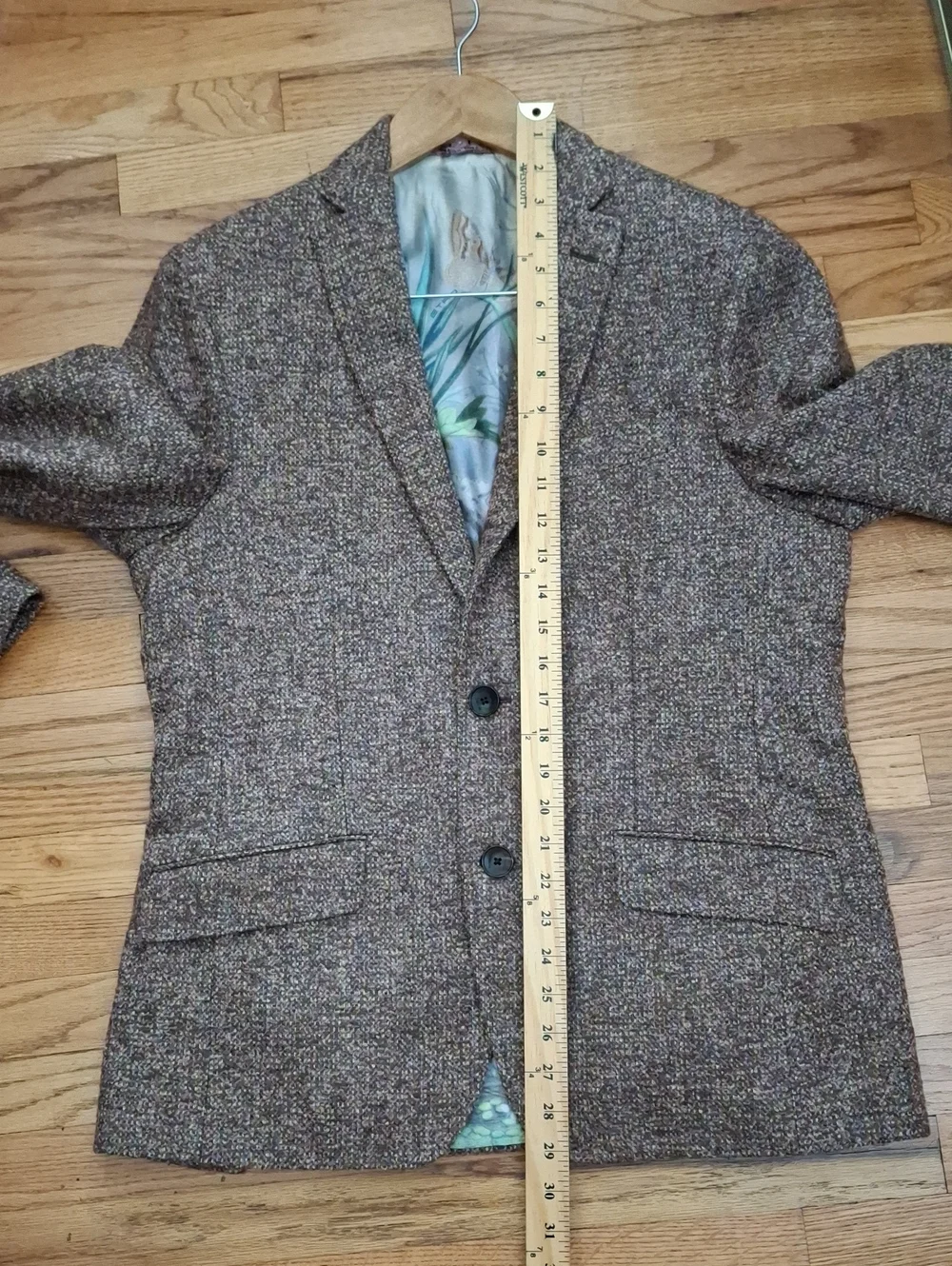 Etro Men's Textured Brown Wool Blend Tweed Sport Jacket Full Lining_1